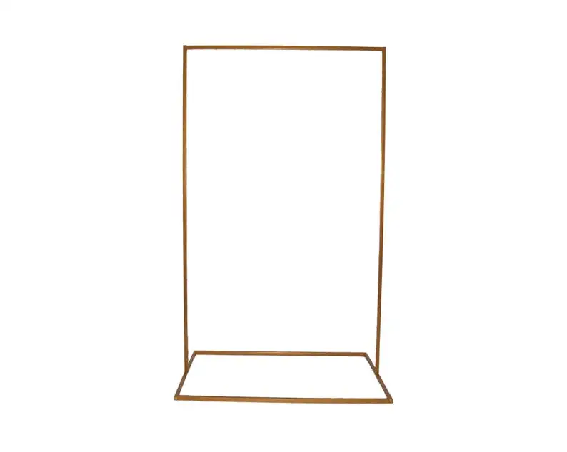 

wedding sign stand 5' x 3 ' Welcome Event Party sigh stand- white Gold black color sign stand frame-metal seating chart stand