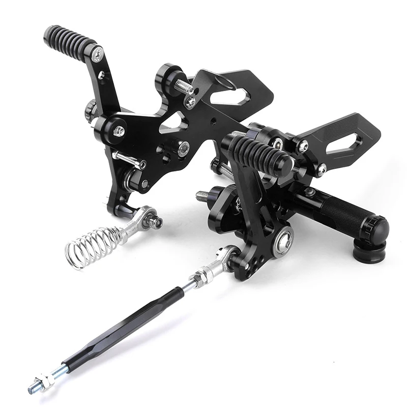 Мотоцикл CNC Универсальный Регулируемый Rearset подножка мото подножки педали