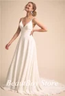 Женское Свадебное платье It's yiiya, белое платье с V-образным вырезом и кружевной спинкой на лето 2022