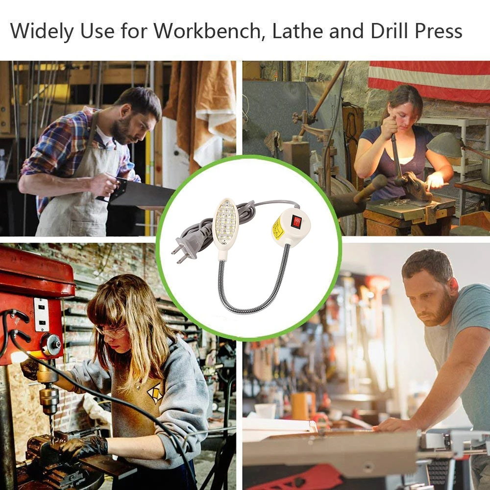

Dimmable 21/28 LED Sewing Machine Light Magnetic Multi-Task LED Work Light Lamp for Workbench Lathe Drill Press and car Repair