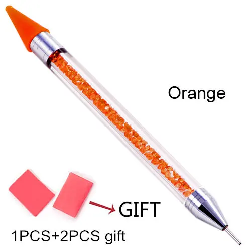 Orange-1PCS Белый карандаш бумажный деревянный карандаш палочки горячей фиксации Стразы не горячей фиксации Стразы Diy инструменты B1972 - Цвет: Orange-1PCS