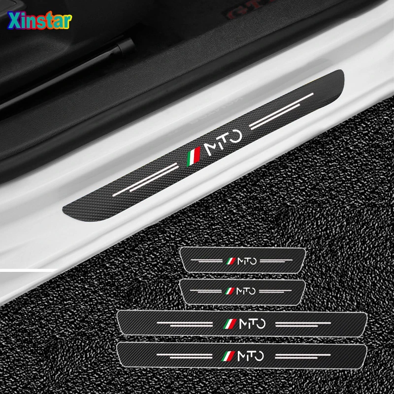 

4pcs Car Protector Door Sill Stickers For Alfa Romeo MITO
