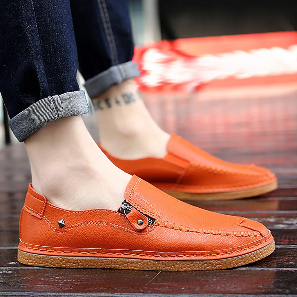 Men Dress Shoes Loafers Formal Shoe Genuine Leather Footwear Slip on Office Soft Comfortable zapatos de hombre 9.4 | Обувь