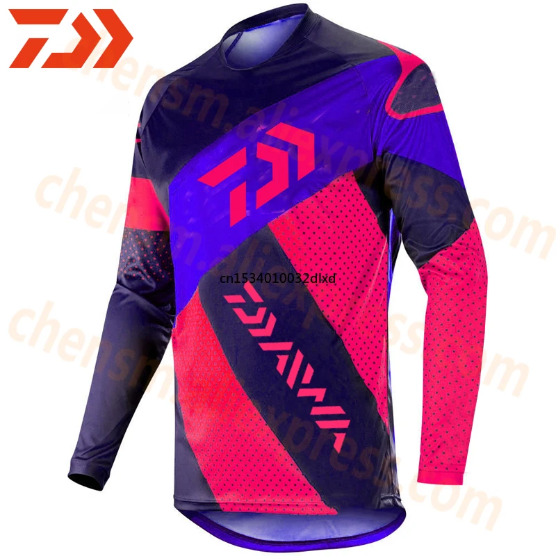 

7 Colors 2020 New Style Daiwa Men Fishing Clothes UV Protection Moisture Wicking Quick-drying Breathable Fishing Shirts