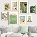 The New Yorker, ретро-обложка журнала, иллюстрация, Скандинавская настенная Картина на холсте, постеры и принты, картины, декор для гостиной