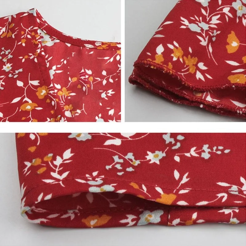 

New Ladies Vintage Maxi Floral Print Summer Dress Women Slim Casual High Waist Button Bohemian Women Beach Dress Vestidos Female