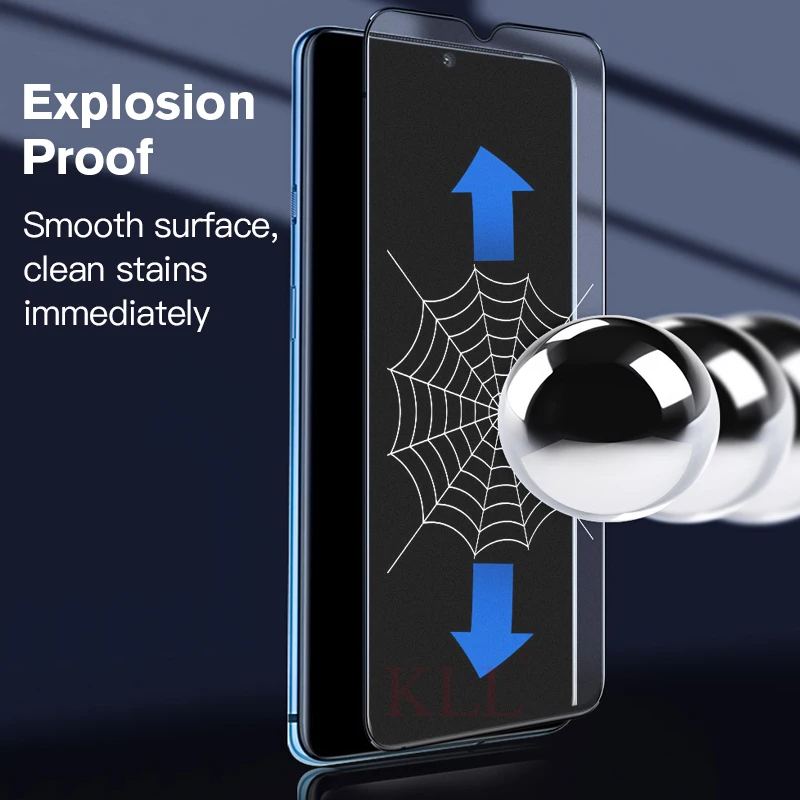 2pcs No Fingerprint Matte Tempered Glass for Samsung Galaxy S10 Lite A51 M31 M51 A71 A21 M11 A31 A41 A30 A50S Screen Protector