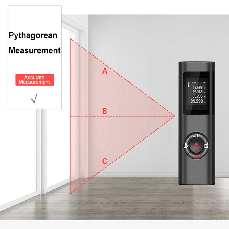 Портативный мини лазерный дальномер диастиметр цифровой строительные