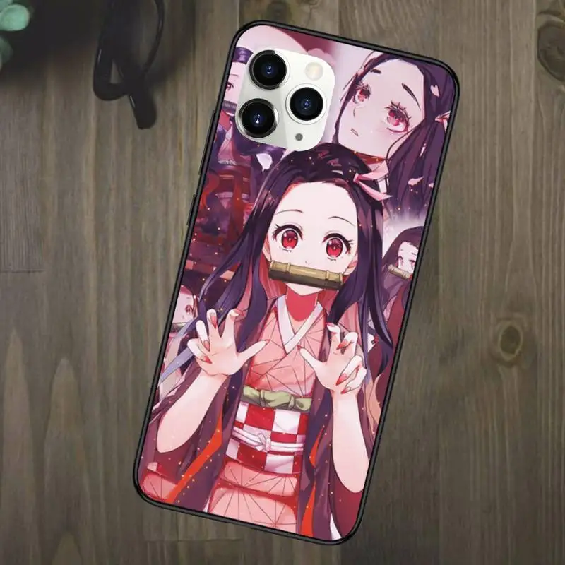 demon slayer anime kimetsu no yaiba phone case for iphone 11 12 mini pro xs max 8 7 plus x xs xr free global shipping