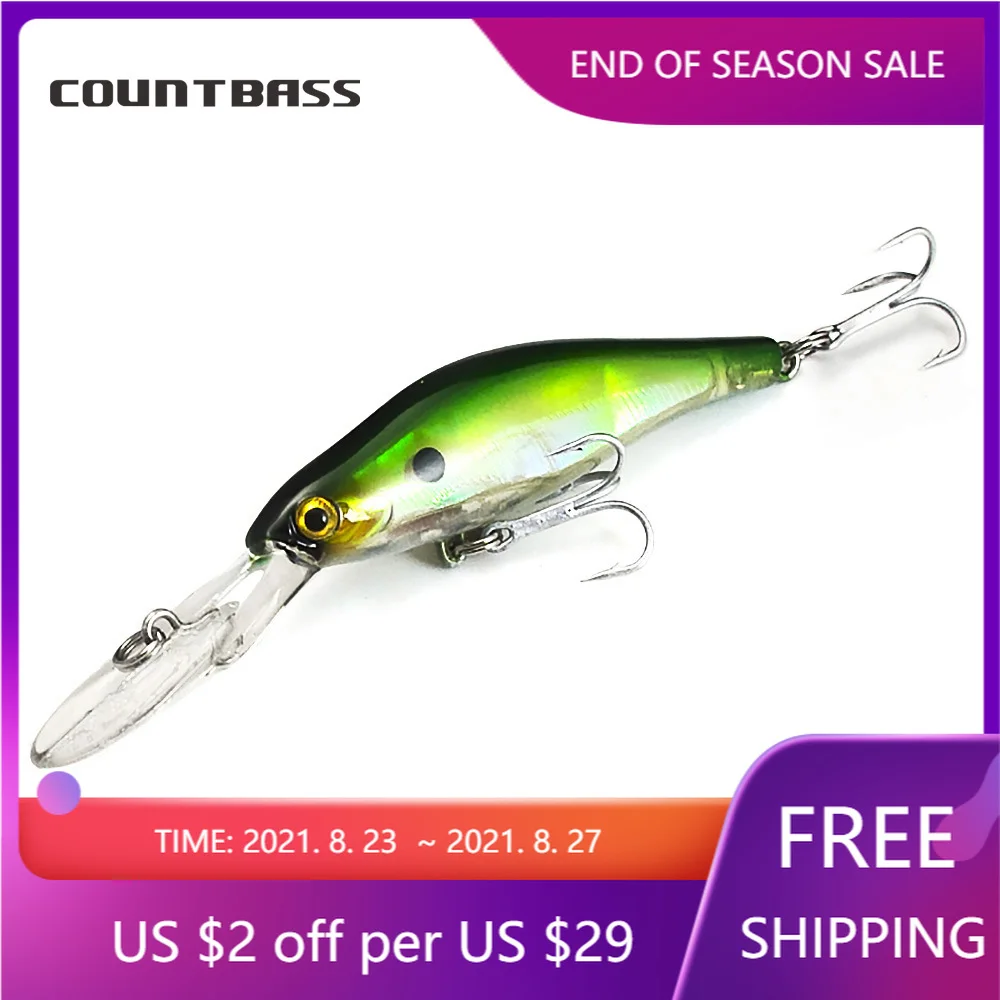 Рыболовная приманка воблер в виде гольяна 65 мм длинная губа 1 шт.|hard bait|fishing lurebass