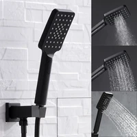 3 mode shower head black matte handheld sprayer wall mounted shower set with 1 5m hose water rain saving abs shower sprayer