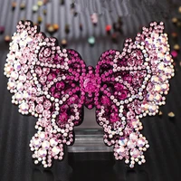 crystal hair clip large spring clip butterfly hair accessories for girls wholesale hair rubber ties for women silk scrunchie