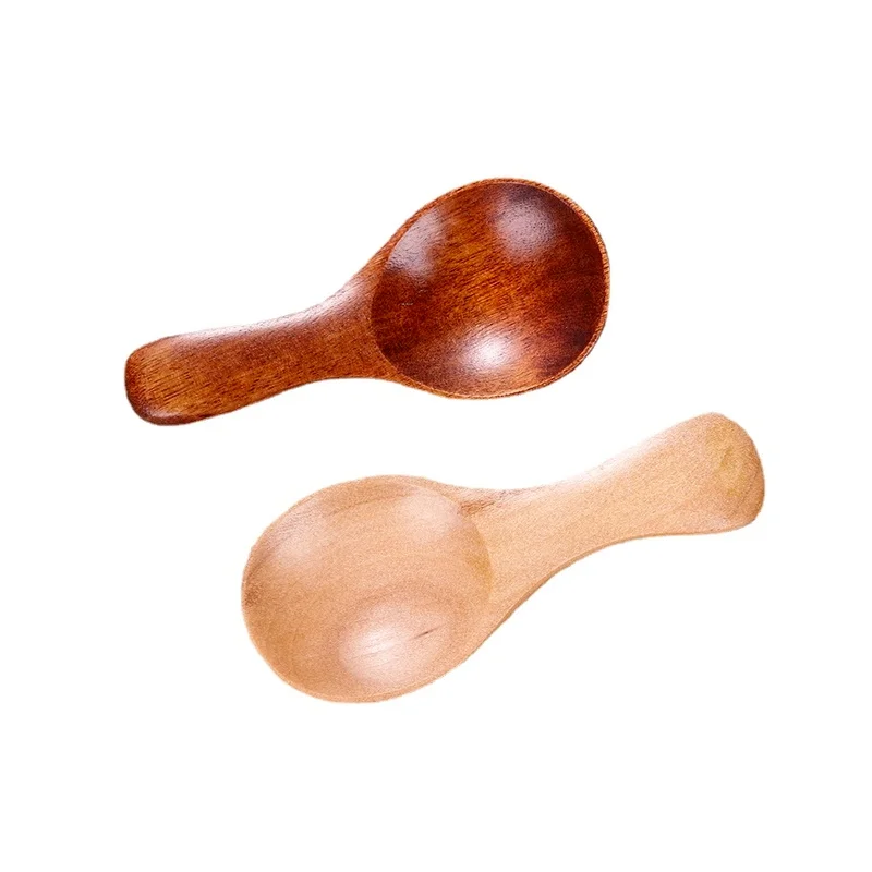 

1Pcs Small Little Mini Natural Wooden Spoon Scoop Tea Honey Coffee Condiment Salt Sugar Spoon Cooking Tools Kitchen Gadgets