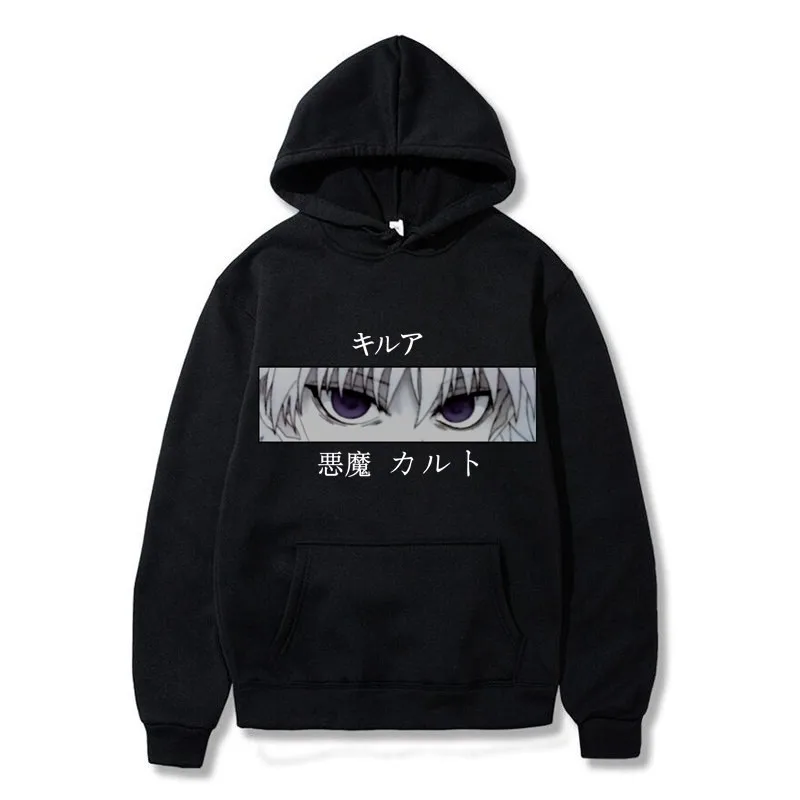Японское аниме Hunter X Killua Leorio Kurapika Gon Hisoka пуловер толстовка уличные Топы модная