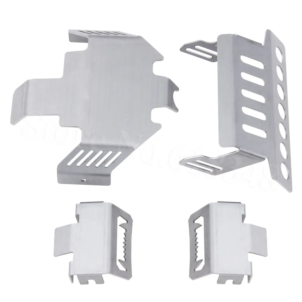 10 компл. TRX4 нержавеющая сталь ось Защитная защита противоскользящая пластина