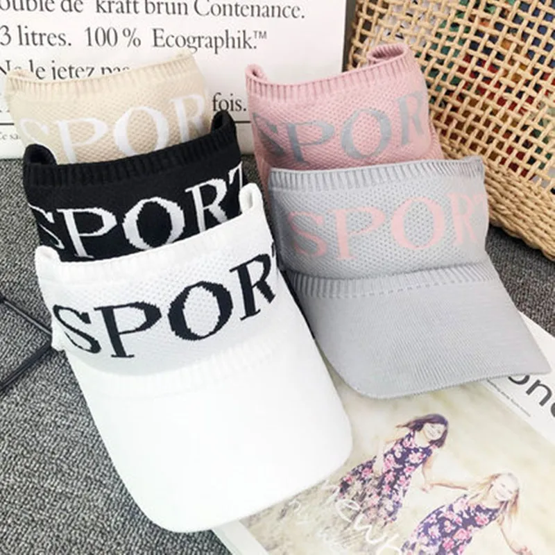 

Air cap hat, women's spring and summer leisure, Korean version, sweet letter, baseball cap, knitted Cape, outdoor hat.