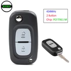 Дистанционный ключ DIYKEY с 2 кнопками 434 МГц PCF7961M для Renault Symbol Megane 3 Captur Kadjar 2013 2014 2015 2016 2017