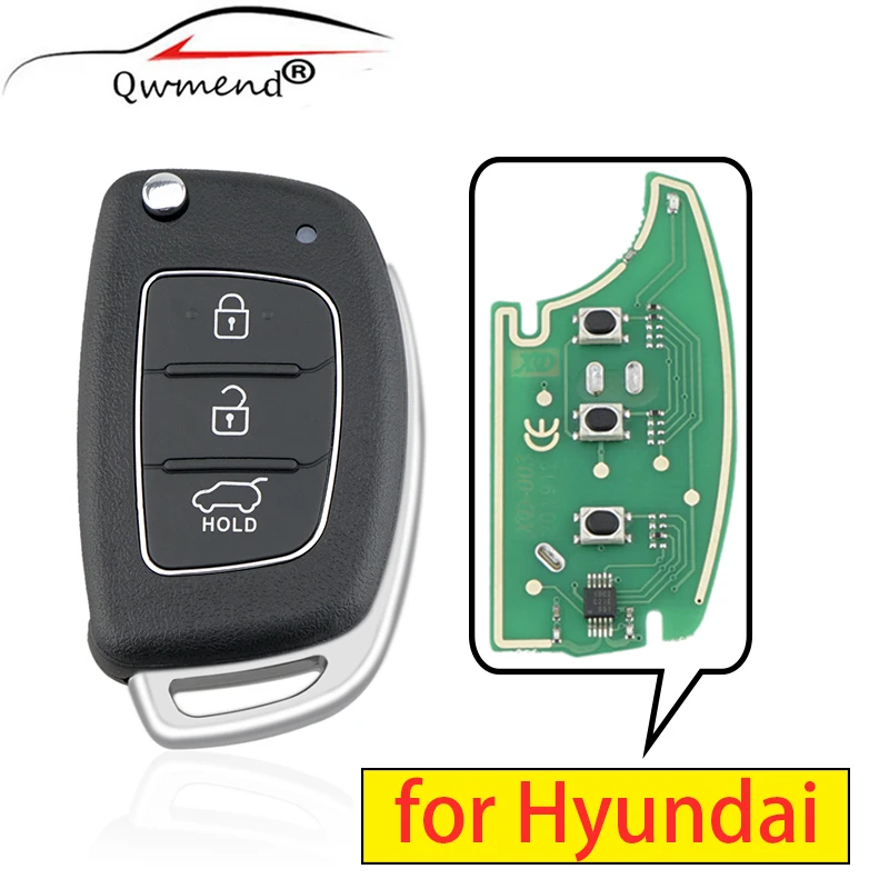 

Оригинальный ключ для автомобиля Hyundai IX35 IX25 IX45 Elantra Santa Fe 2013 2014 2015 2016, чип ID46 2017 МГц