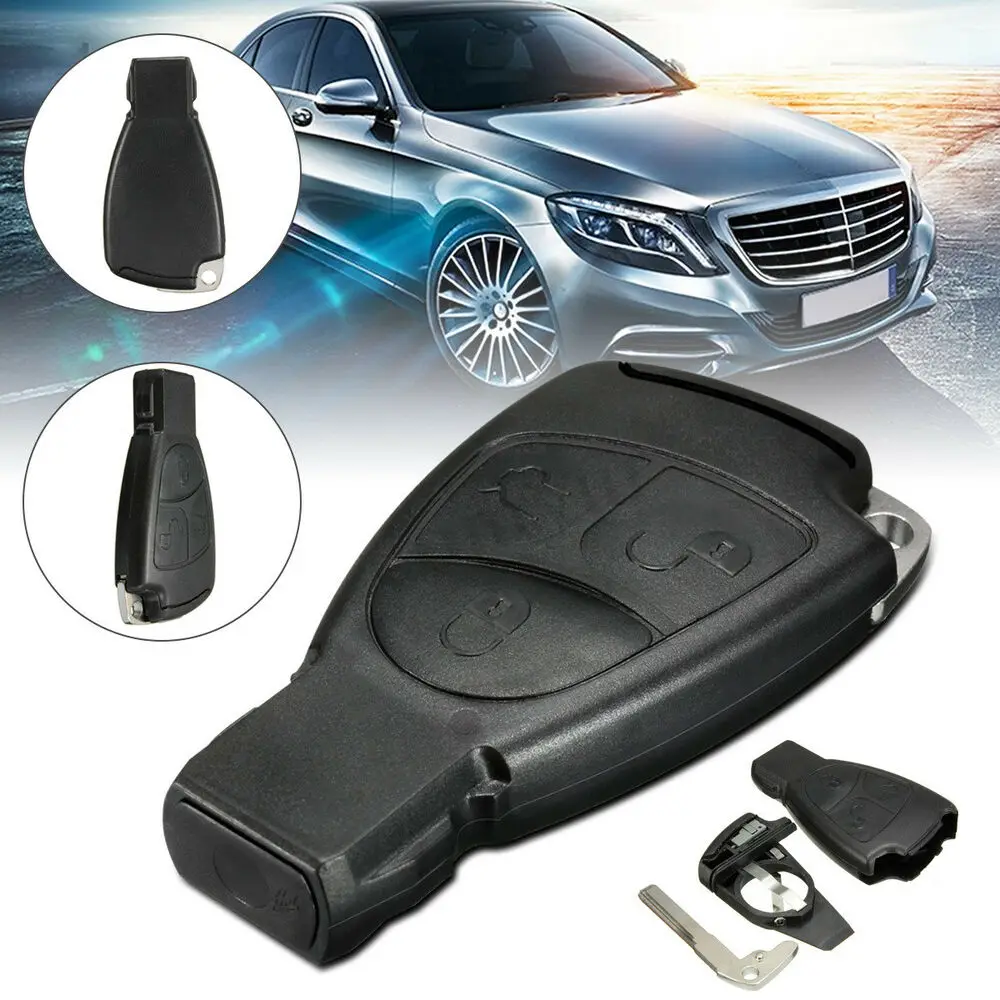 CARCHET Car Auto Remote Smart Key Case Shell For Mercedes Benz B C E ML S CLK CL GL W211 3 Buttons with Battery Holder | Автомобили и
