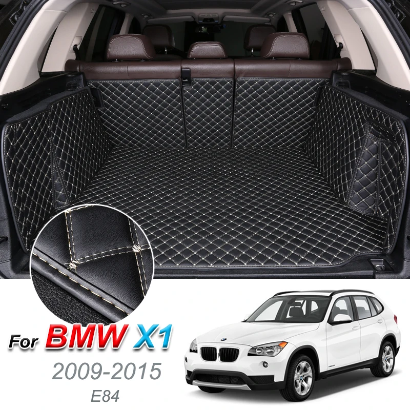 

The Trunk Floor Leather Liner Car Trunk Mat Cargo Compartment Floor Carpet For BMW X1 E84 2009-2015
