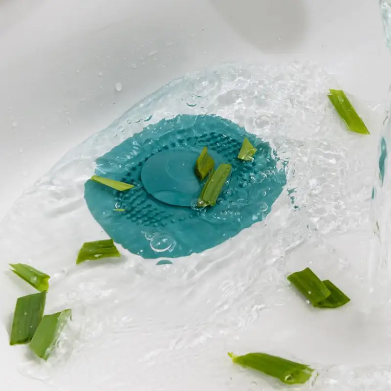 

Household Kitchen Rubber Laundry Water Stopper Bath Tub Sink Floor Drain Hair Catcher Stopper Cover Anti-clogging Sink Strainer