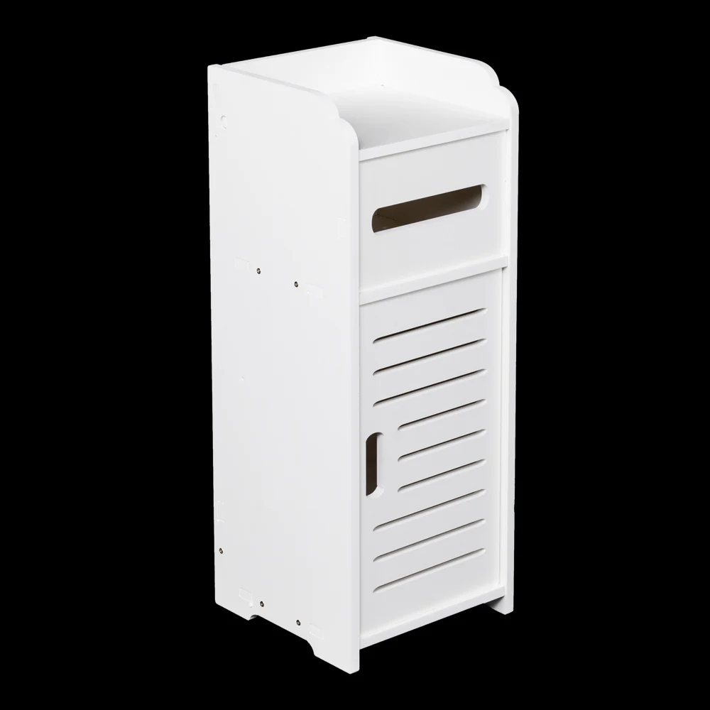 Шкаф для хранения принадлежностей в ванной комнате с одной дверью модель два