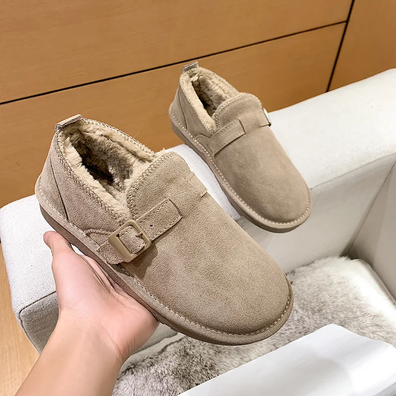 Новинка 2021 женская обувь Зимние ботильоны из натуральной кожи овечья кожа