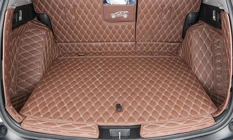 2 Colors 8 pcs Car Auto Rear Trunk Mat Boot Liner Cargo Floor Tray Sticker Dog Pet Cover fit for Honda CRV 2017 | Автомобили и