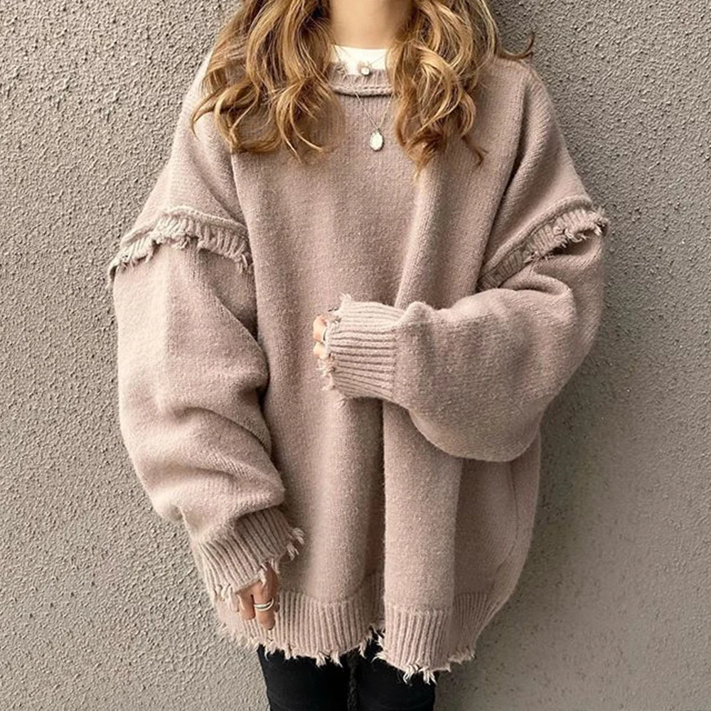 

Sweater Women 2021 New Autumn And Winter Korea Fashion Loose Ladies Knitwear Tops More Color Suit Female Pullovers Girls Top