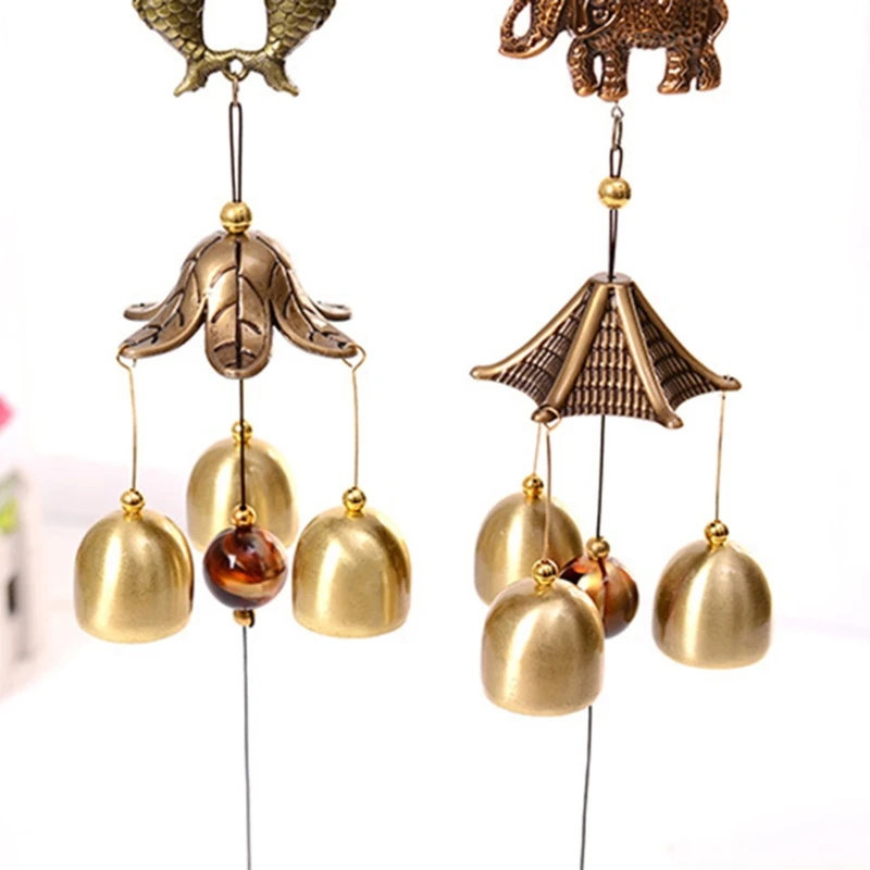 

Antique Wind Chime Copper Yard Garden Indoor Outdoor Living Room Decoration Metal Chinese Oriental Lucky Decoration