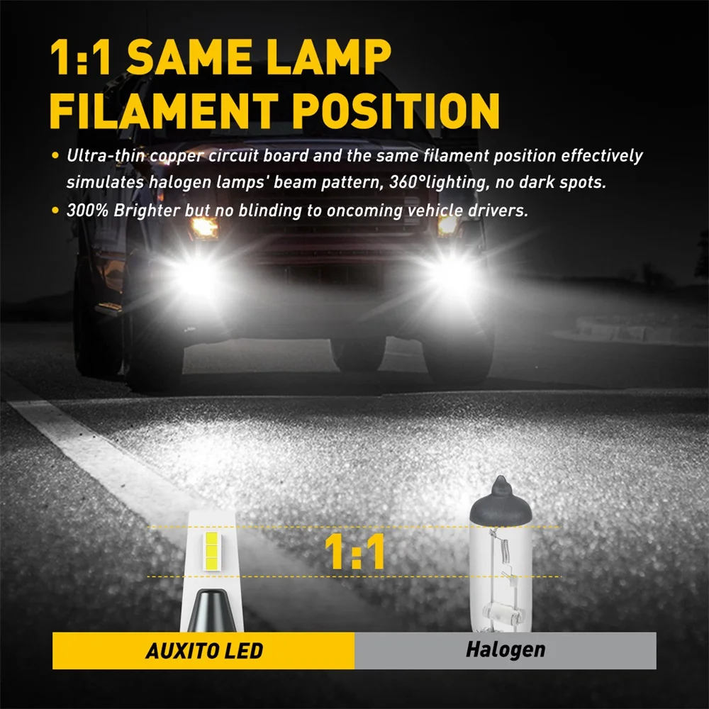 2 шт. 9006 HB4 LED Canbus для Volkswagen 9005 HB3 H8 H11 H10 H16 светодиодный ные лампы CSP Автомобильные