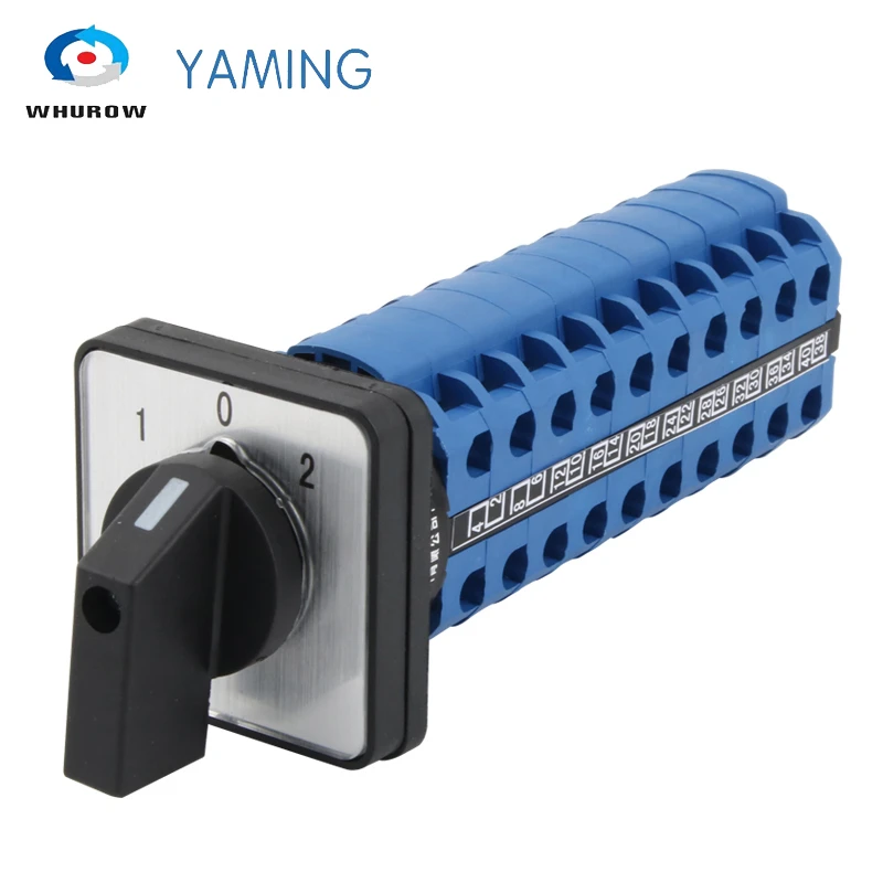 Interruptor de Combinação Personalizado Ymw26-20 – 10 Três-engrenagem 10-seção Universal Reverso Dupla Potência Giratória Cam 20a 10p Lw26 Lw28