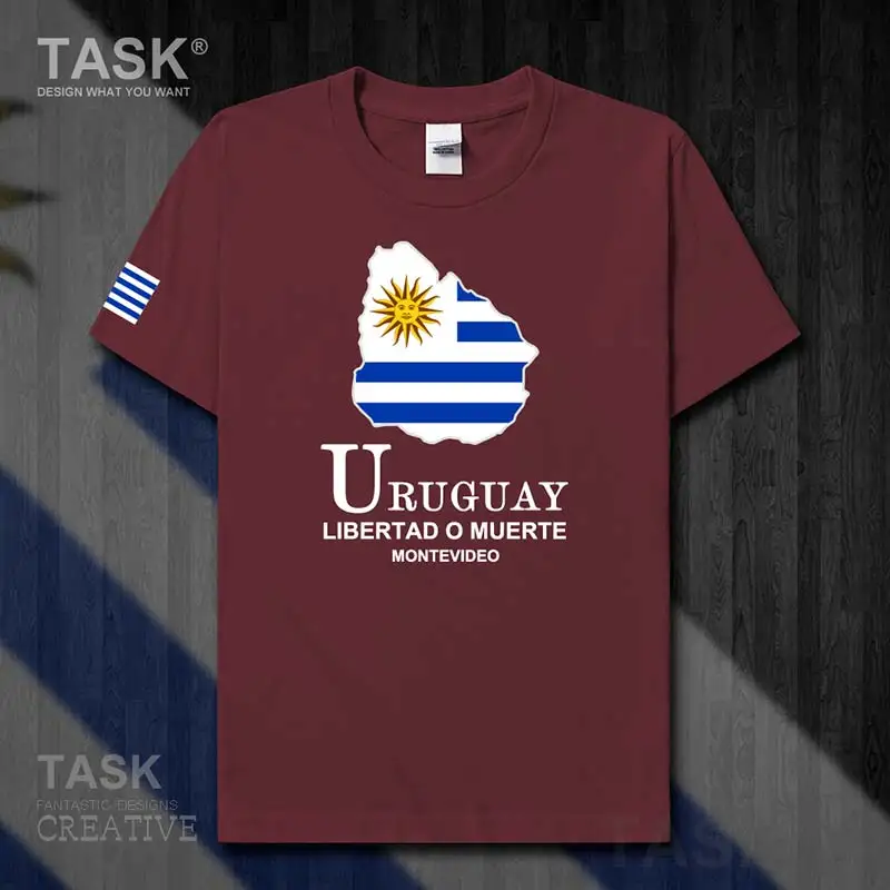 Футболка мужская уругвайская Монтевидео с коротким рукавом | Мужская одежда