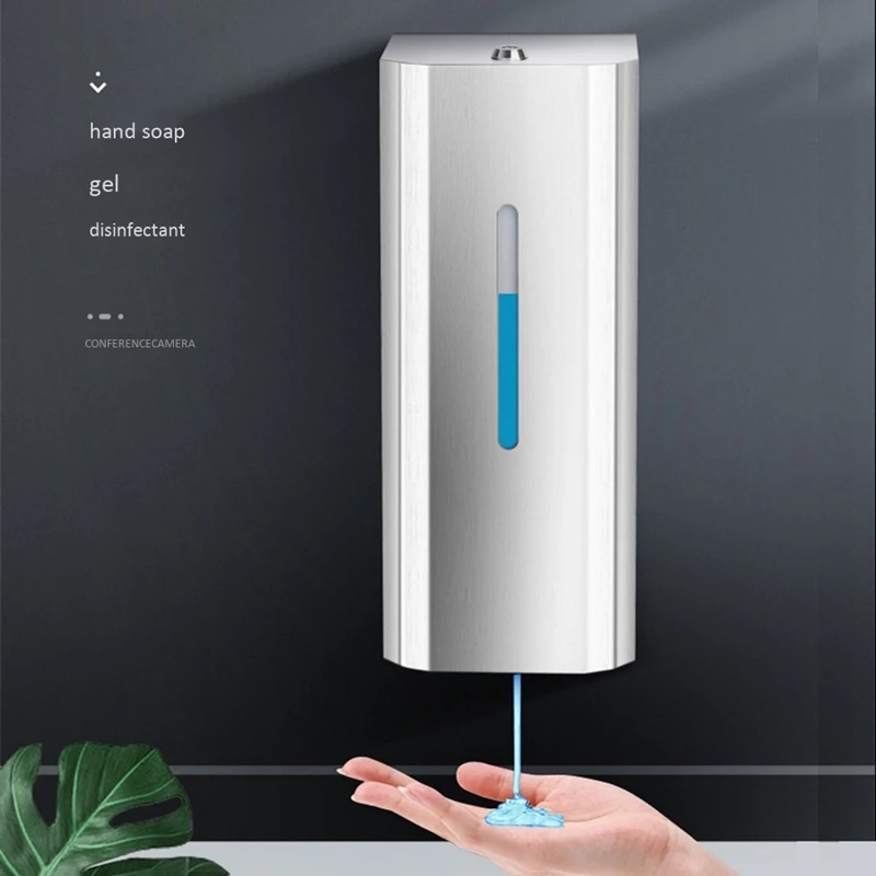 

Automatic Bathroom Home Office Hotel Sensor Soap Dispenser,1000Ml Gel and Liquid Soap Dispenser Wall Mount