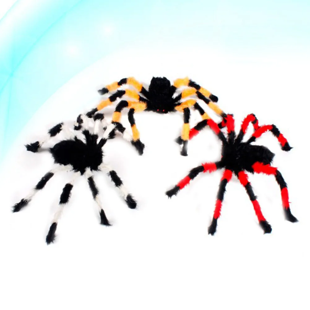 

Имитация паука 30 см, искусственное пугающее украшение для вечевечерние «жуткий дом», реквизит (случайный цвет)