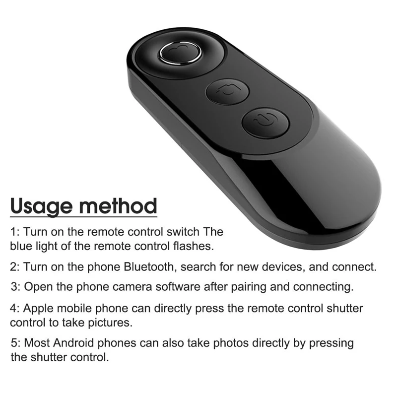 

New Shutter Release Button Camera Controller Adapter for Selfie Accessory Photo Control Bluetooth Remote Button for Selfie