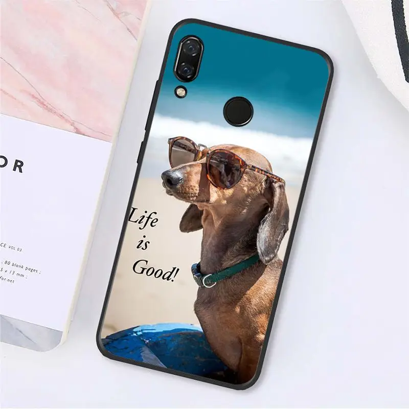 MaiYaCa милые животные Щенок таксы чехол для телефона Xiaomi Redmi8 4X 6A S2 Go Redmi 5 5Plus Note5 7 Note8Pro