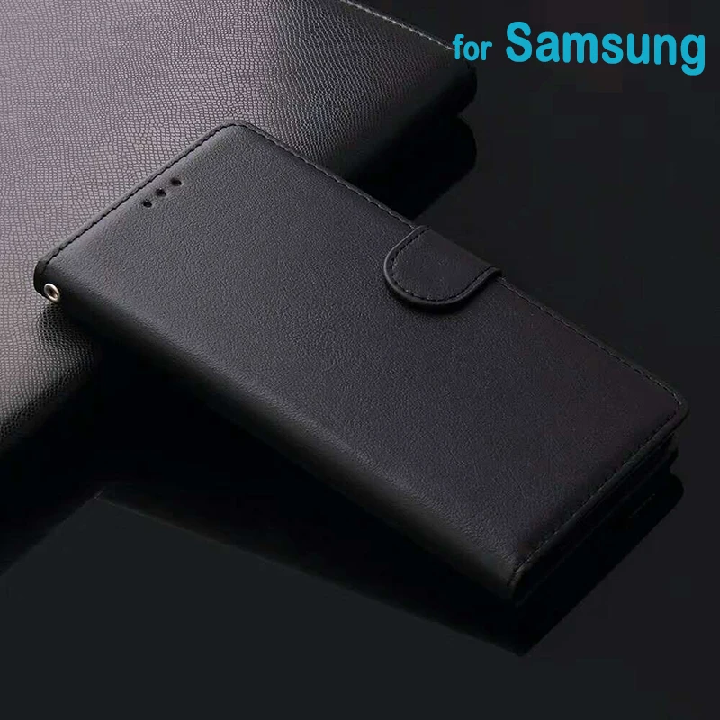 Для Samsung S7 S8 S9 S10 S20 плюс Note10 Pro J5 J7 2017 A10 A20E A50 A70 A51 A71 кожаный чехол флип дизайн
