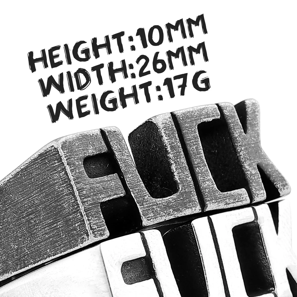 Кольца F Word мужские из нержавеющей стали винтажные стильные ювелирные изделия в