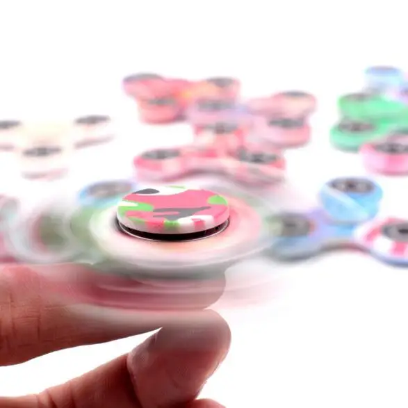 

Hot Tri-Spinner Fidget Toy Plastic Stress Wheel EDC Anti Stress Hand Spinner For Autism and antistress Multicolor(1 pc)