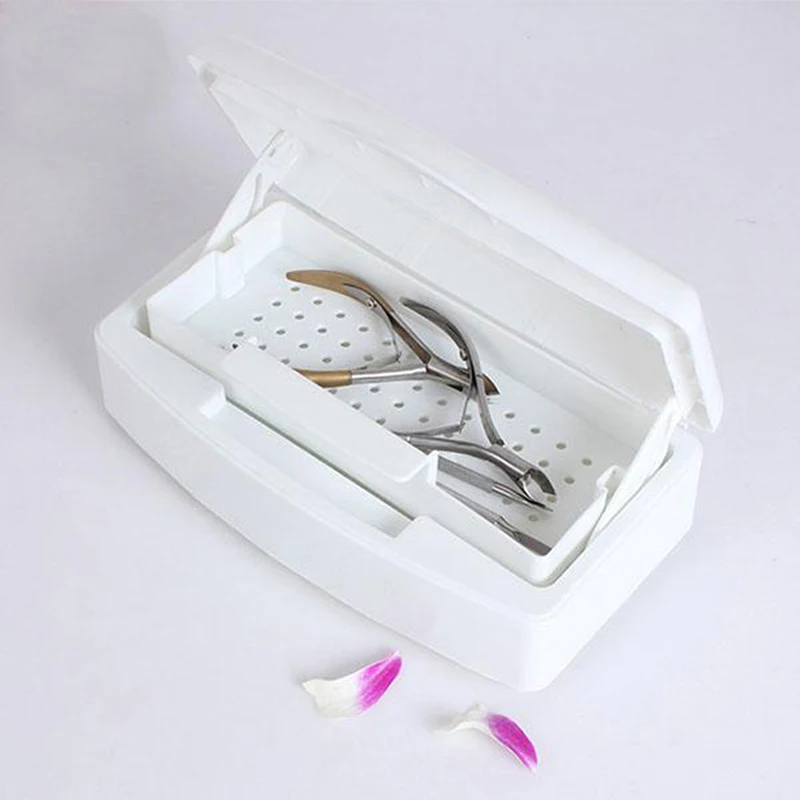 Sterilizing Tray Box Cleaner Disinfection Nail Art Pedicure Manicure Tool Metal Nipper Equipment Tools | Красота и здоровье