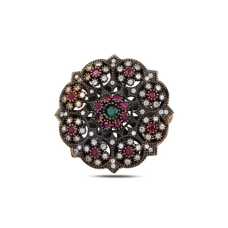 

Silverlina Silver Zircon Stone Authentic Brooch