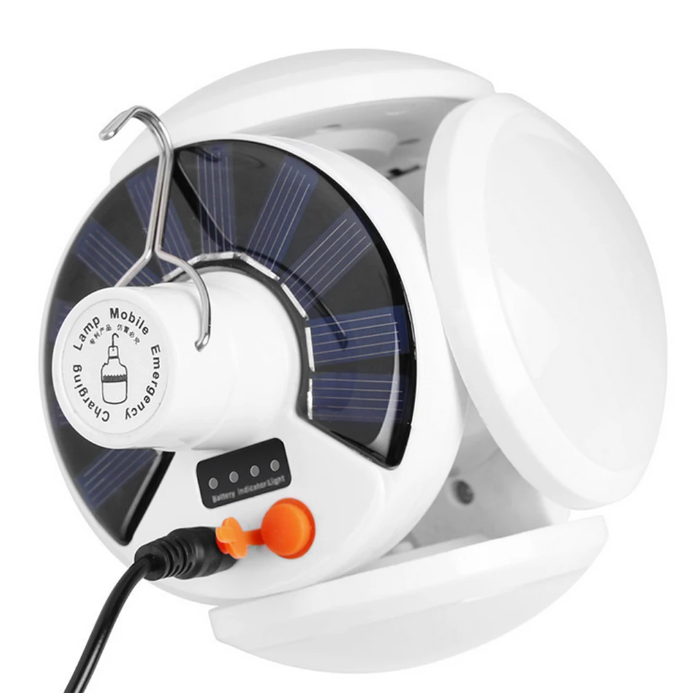 СВЕТОДИОДНЫЙ Ночник светильник переносная лампа на солнечных батареях складной