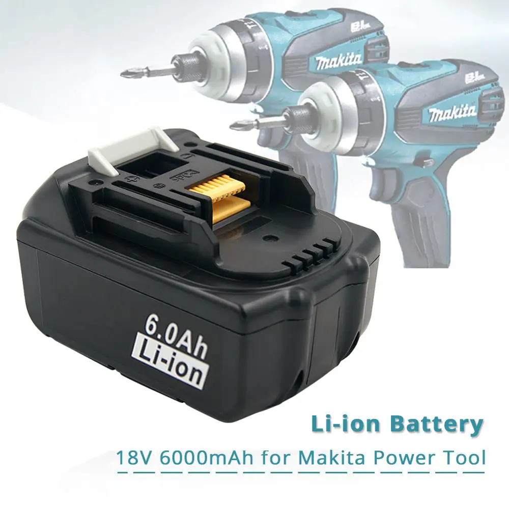 Литий ионный перезаряжаемый Сменный аккумулятор для Makita BL1850 BL1840 BL1830 LXT400 6000