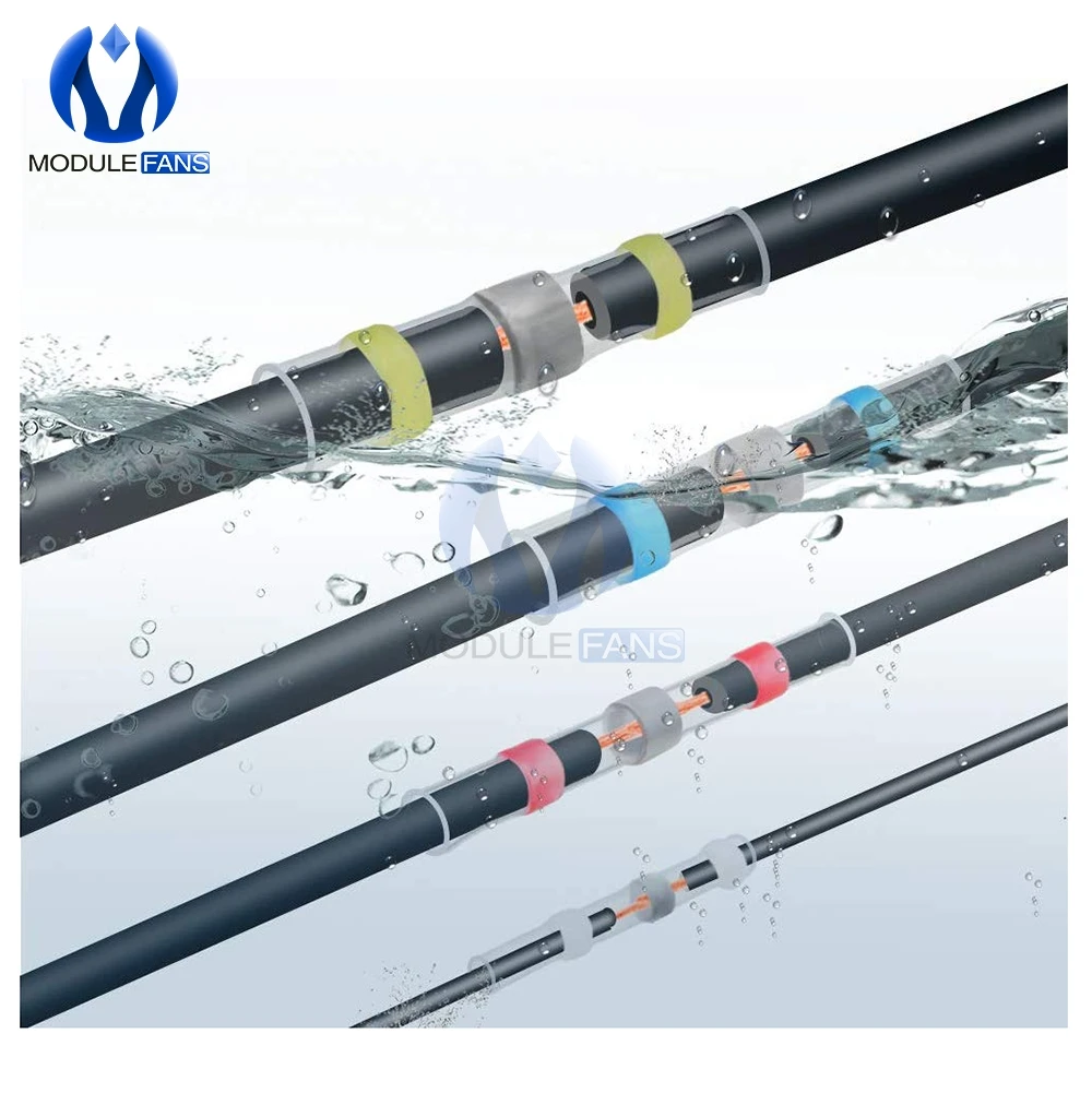 100 шт. Водонепроницаемый терм усадочная трубчатые втулки припой уплотнение с