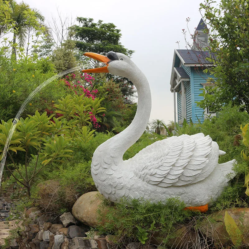 Садовая скульптура для двора искусственное украшение рыбного пруда садовое