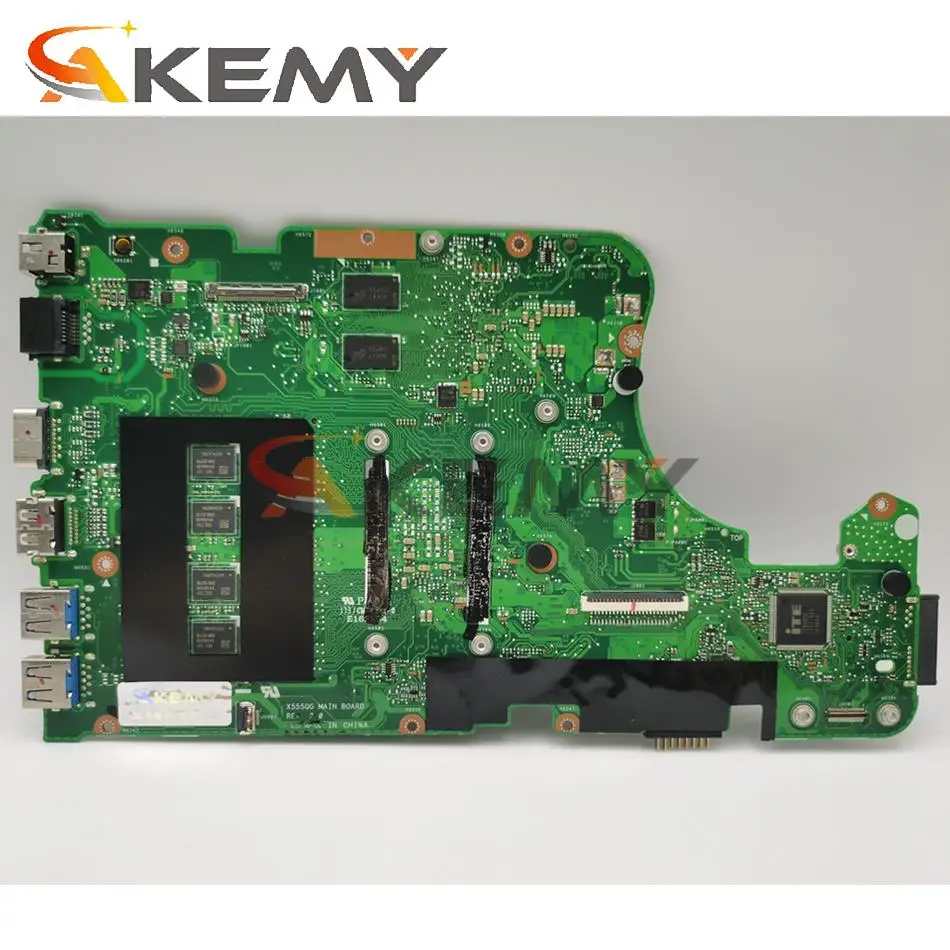 akemy for asus x555yi x555ya x555d a555dg x555qg x555y notebook mainboard motherboard fx 8800p cpu 8gb ram 2g gpu tested full ok free global shipping