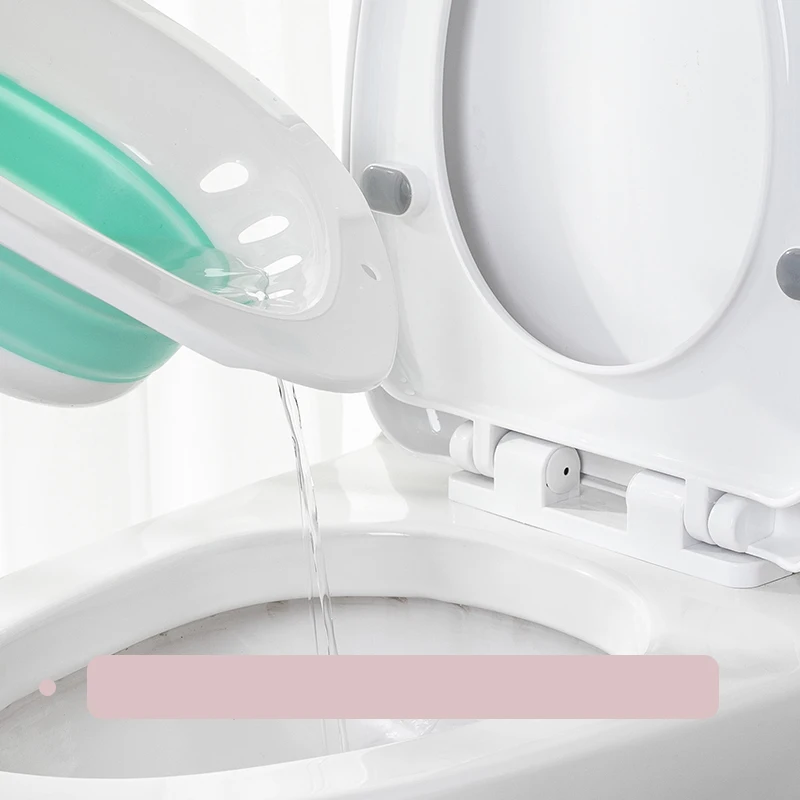 

Woman Folding Toilet Bidet Postpartum Bath Toilet Seat Self Cleaning Hip Irrigator Perineum Soaking Bathtub Hemorrhoid Treatment