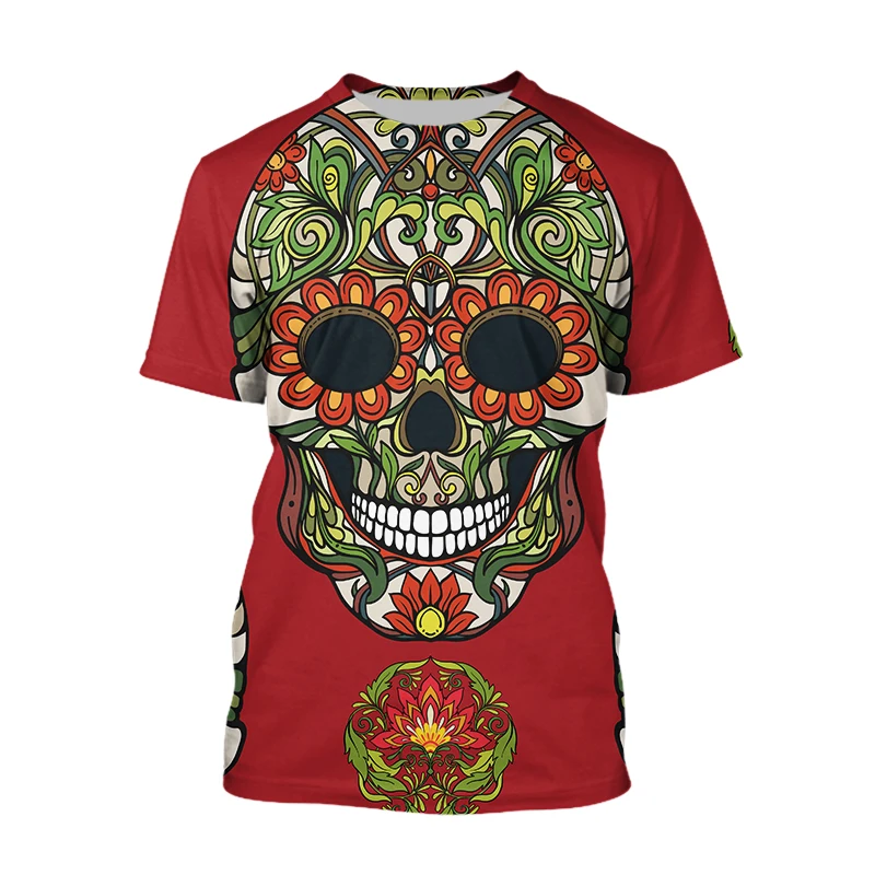 

Best Seller Lovers Skull 3D Printed T Shirts Men Short Sleeve Graphic T Shirts Round Neck Tshirt Fashion Casual Brand
