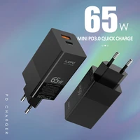 65w gan charger quick charge 4 0 3 0 type c pd usb charger with qc 4 0 3 0 portable fast charger for iphone xiaomi macbook air